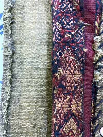 27149295c - 2 Lots Torba, Turkmenistan, Mitte 20.Jhd, Wolle auf Wolle, ca. 120 x 40 cm, EHZ: 2 ...
