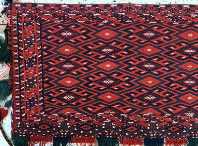 27149295e - 2 Lots Torba, Turkmenistan, Mitte 20.Jhd, Wolle auf Wolle, ca. 120 x 40 cm, EHZ: 2 ...