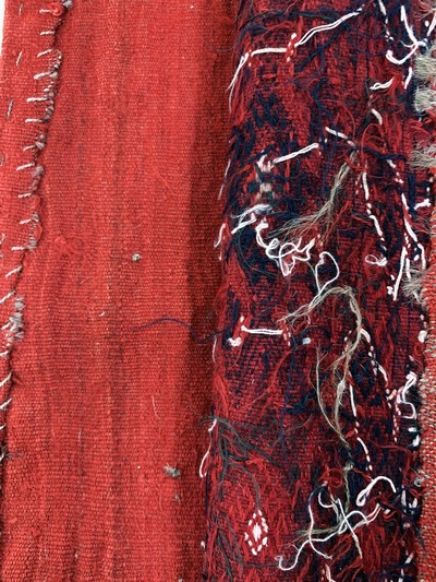 27149295f - 2 Lots Torba, Turkmenistan, Mitte 20.Jhd, Wolle auf Wolle, ca. 120 x 40 cm, EHZ: 2 ...