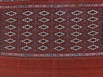 27149296c - 3 Lots Tschowal, Turkmenistan, Mitte 20.Jhd, Wolle auf Wolle, ca. 127 x 80 cm, EHZ:2 ...