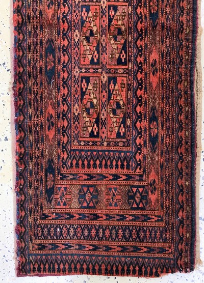 27149297e - 2 Lots Tschowal & Torba, Turkmenistan, 19.Jhd, Wolle auf Wolle, ca. 80 x 130 cm & ca. ...