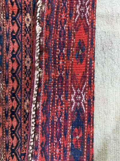 27149297f - 2 Lots Tschowal & Torba, Turkmenistan, 19.Jhd, Wolle auf Wolle, ca. 80 x 130 cm & ca. ...