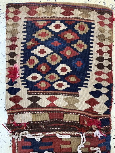 27149299a - 4 Shahsawan Kelim Doppelttaschen, Persien, Anfang 20.Jhd, Wolle auf Wolle, 130 x 55 cm, ...