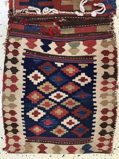 27149299b - 4 Shahsawan Kelim Doppelttaschen, Persien, Anfang 20.Jhd, Wolle auf Wolle, 130 x 55 cm, ...