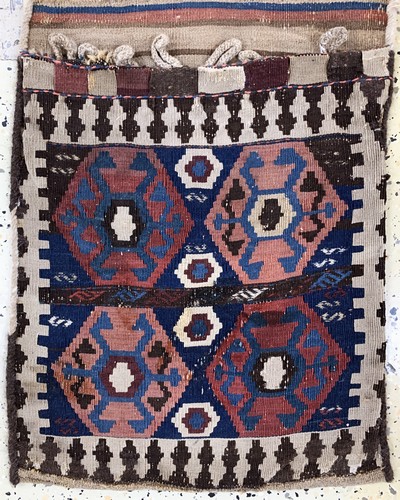 27149299h - 4 Shahsawan Kelim Doppelttaschen, Persien, Anfang 20.Jhd, Wolle auf Wolle, 130 x 55 cm, ...