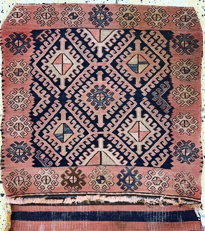 27149299j - 4 Shahsawan Kelim Doppelttaschen, Persien, Anfang 20.Jhd, Wolle auf Wolle, 130 x 55 cm, ...