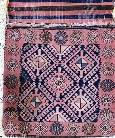 27149299k - 4 Shahsawan Kelim Doppelttaschen, Persien, Anfang 20.Jhd, Wolle auf Wolle, 130 x 55 cm, ...
