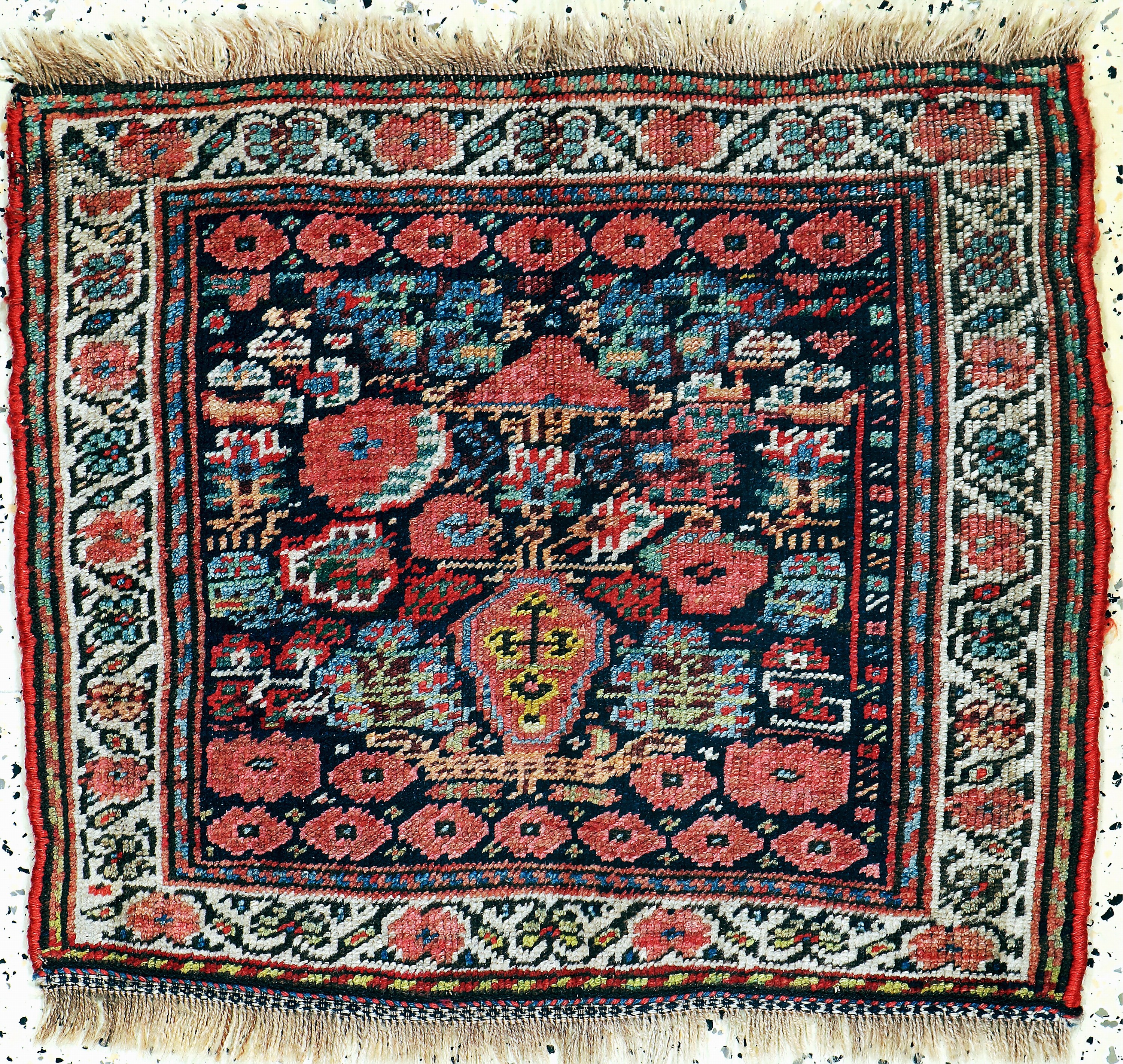 Image 27149306 - Afshar bag face antique, Persia, 19th century,wool on wool, approx. 60 x 67 cm, ...