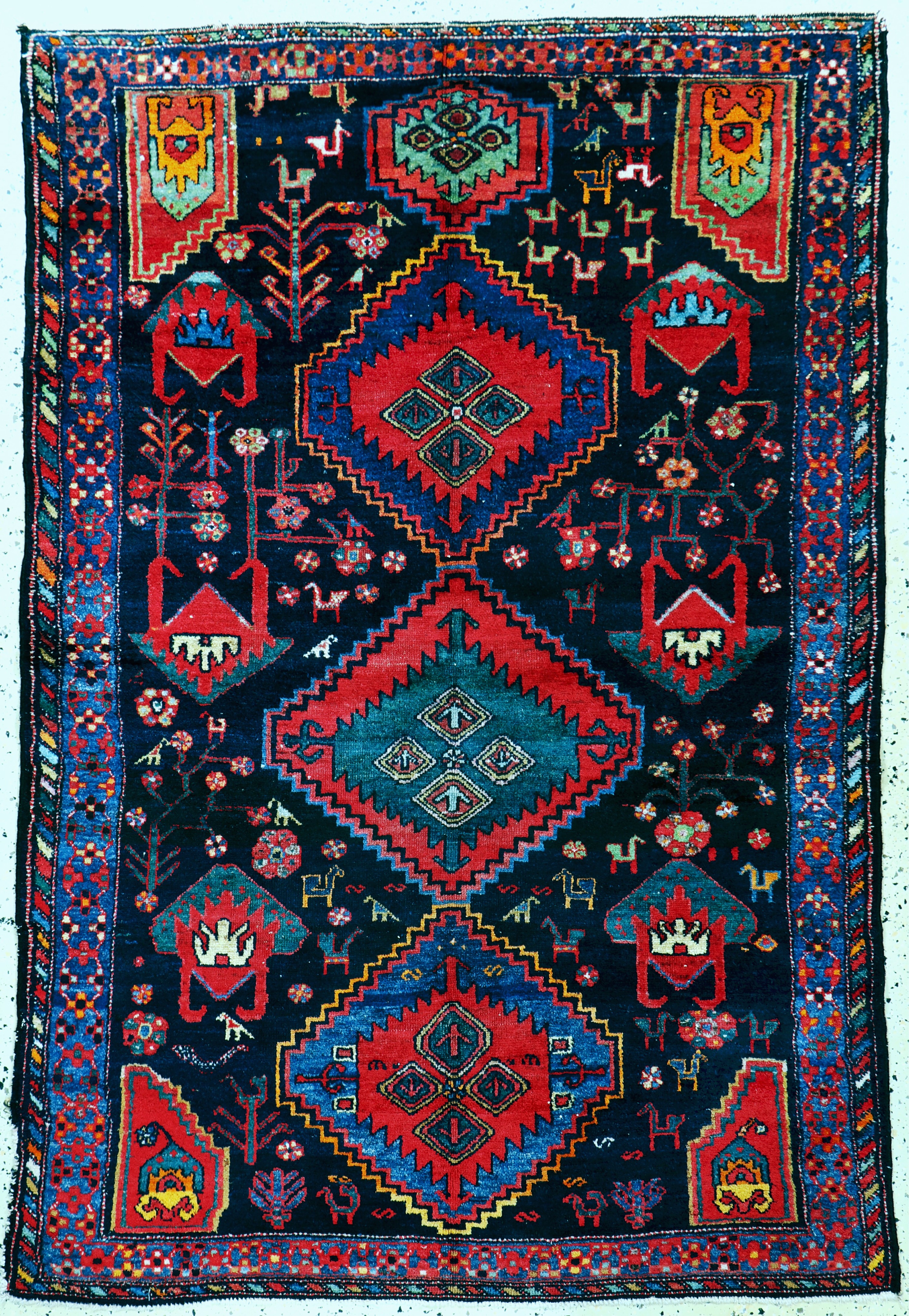Image 27149315 - Shahsawan, Persien, Mitte 20.Jhd, Wolle aufBaumwolle, ca. 195 x 132 cm, EHZ: 3 ...