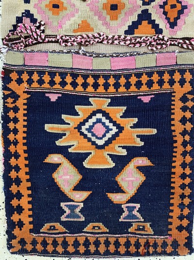 27149300b - 4 Kelim Doppeltaschen, Persien, Anfang 20.Jhd, Wolle auf Wolle, ca. 150 x 55 cm, EHZ:3 ...