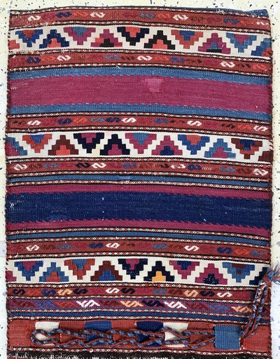 27149300c - 4 Kelim Doppeltaschen, Persien, Anfang 20.Jhd, Wolle auf Wolle, ca. 150 x 55 cm, EHZ:3 ...