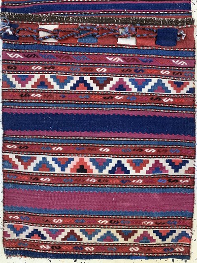 27149300d - 4 Kelim Doppeltaschen, Persien, Anfang 20.Jhd, Wolle auf Wolle, ca. 150 x 55 cm, EHZ:3 ...