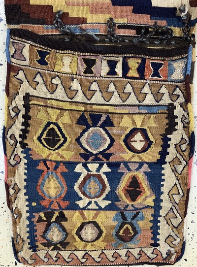 27149300f - 4 Kelim Doppeltaschen, Persien, Anfang 20.Jhd, Wolle auf Wolle, ca. 150 x 55 cm, EHZ:3 ...