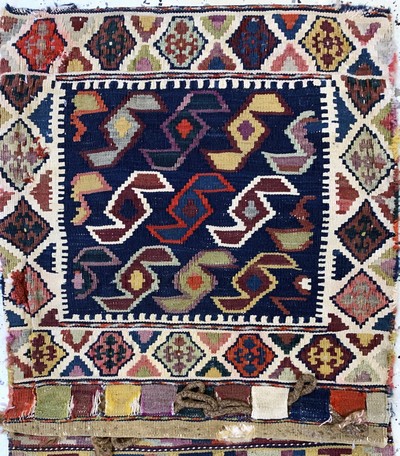 27149300g - 4 Kelim Doppeltaschen, Persien, Anfang 20.Jhd, Wolle auf Wolle, ca. 150 x 55 cm, EHZ:3 ...