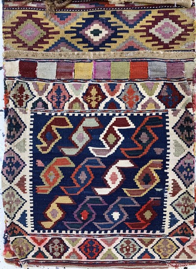 27149300h - 4 Kelim Doppeltaschen, Persien, Anfang 20.Jhd, Wolle auf Wolle, ca. 150 x 55 cm, EHZ:3 ...