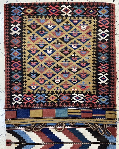 27149302a - 3 Doppelttaschen, Persien, Anfang 20.Jhd, Wolle auf Wolle, ca. 130 x 52 cm, EHZ: 2-3 ...