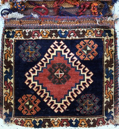 27149302e - 3 Doppelttaschen, Persien, Anfang 20.Jhd, Wolle auf Wolle, ca. 130 x 52 cm, EHZ: 2-3 ...
