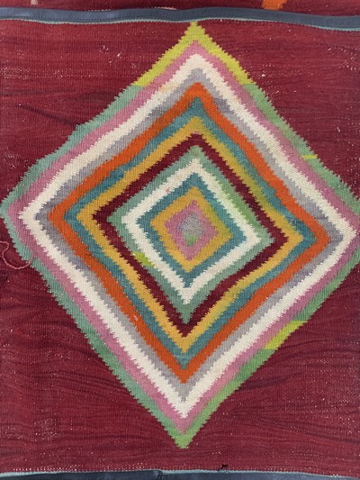 27149303a - 3 Selbstgemachte Taschen, Türkei, Mitte 20.Jhd, Wolle auf Wolle, ca. 100 x 60 cm & ca. ...