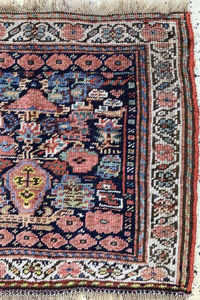 27149306a - Afshar bag face antique, Persia, 19th century,wool on wool, approx. 60 x 67 cm, ...