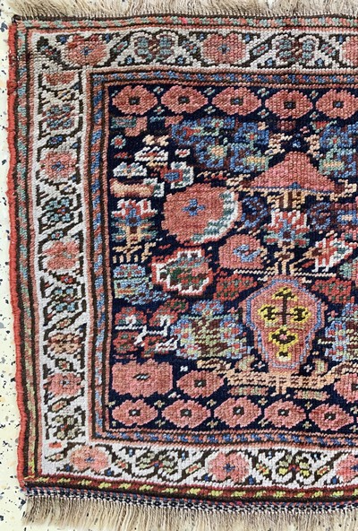 27149306b - Afshar bag face antique, Persia, 19th century,wool on wool, approx. 60 x 67 cm, ...