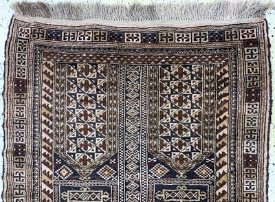 27149307a - Baloch, Afghanistan, mid-20th century, wool onwool, approx. 135 x 97 cm, condition: 2. ...