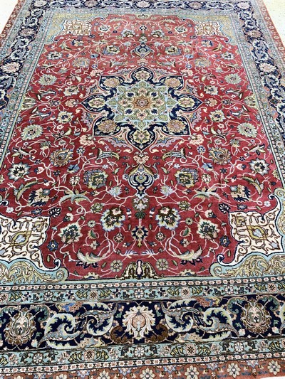 27149311h - Täbriz, Persien, .Mitte 20.Jhd, Wolle auf Baumwolle, ca. 323 x 240 cm, EHZ: 2 ...