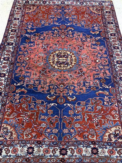27149314d - Tafresch, Persien, Mitte 20.Jhd, Wolle auf Baumwolle, ca. 198 x 142 cm, EHZ: 2-3 ...
