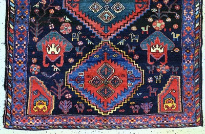 27149315b - Shahsawan, Persien, Mitte 20.Jhd, Wolle aufBaumwolle, ca. 195 x 132 cm, EHZ: 3 ...