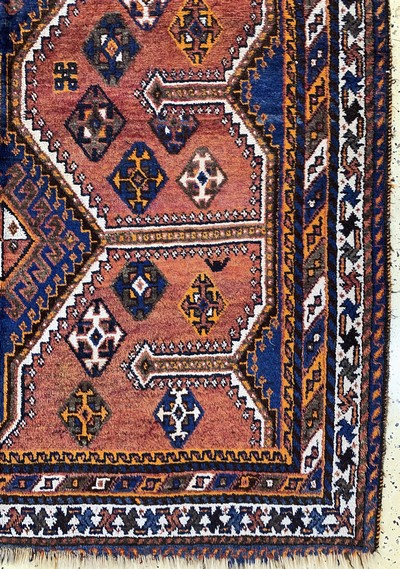 27149316a - Schiraz alt, Persien, Anfang 20.Jhd, Wolle auf Wolle, ca. 232 x 163 cm, EHZ: 3 ...