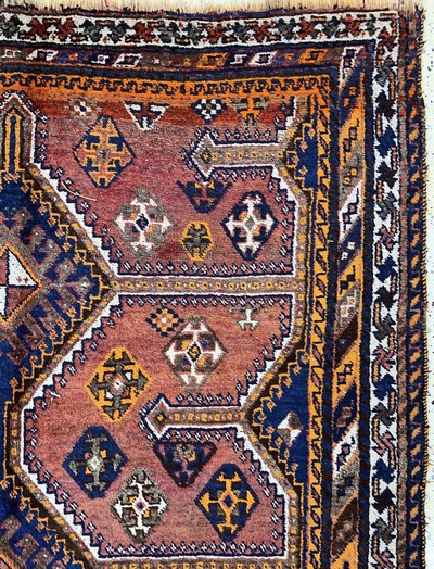 27149316d - Schiraz alt, Persien, Anfang 20.Jhd, Wolle auf Wolle, ca. 232 x 163 cm, EHZ: 3 ...