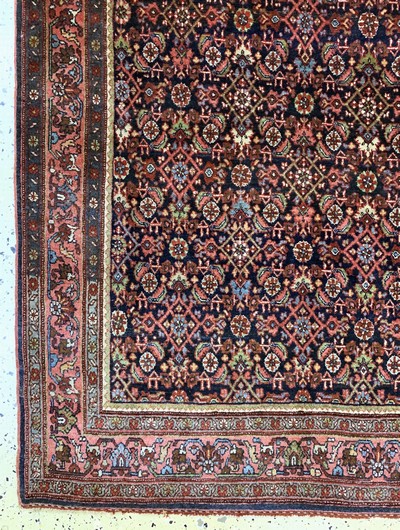 27149319b - Bidjar fein alt, Persien, Anfang 20.Jhd, Wolle auf Baumwolle, ca. 210 x 145 cm, EHZ: 2 ...