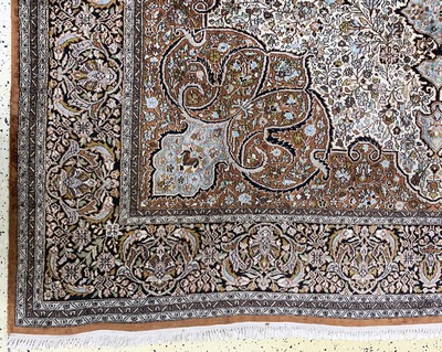 27149320b - Kaschmir, Indien, Ende 20.Jhd, merzerisierte Baumwolle, ca. 360 x 275 cm, ...