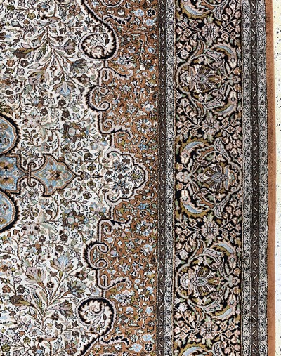 27149320e - Kaschmir, Indien, Ende 20.Jhd, merzerisierte Baumwolle, ca. 360 x 275 cm, ...