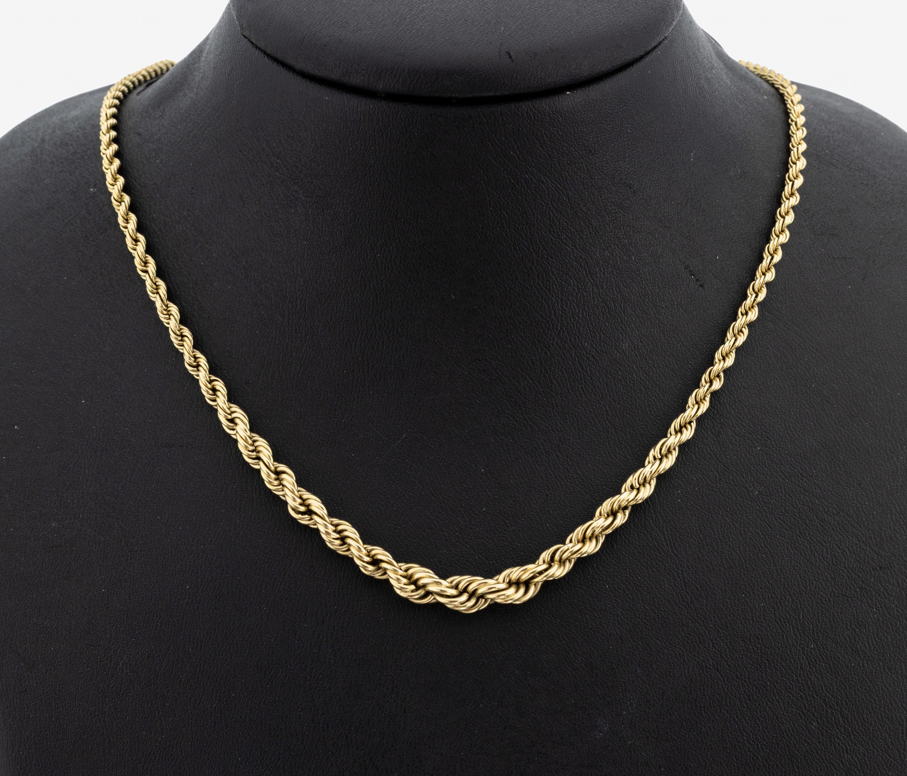 Image 27149452 - 14 kt Gold Collier, GG 585/000, verlaufend, L. ca. 46 cm, Federringschließe, ca. 8.0 g