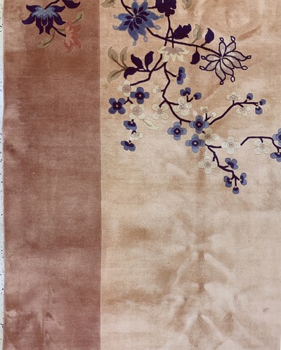 27149561b - Peking alt, China, Anfang 20.Jhd, Wolle aufBaumwolle, ca. 345 x 250 cm, EHZ: 2(Flecken) ...