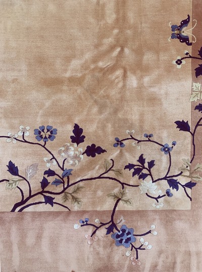 27149561d - Peking alt, China, Anfang 20.Jhd, Wolle aufBaumwolle, ca. 345 x 250 cm, EHZ: 2(Flecken) ...