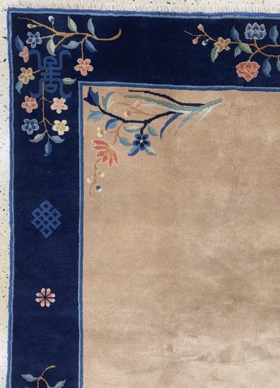27149562d - Peking alt, China, Anfang 20.Jhd, Wolle aufBaumwolle, ca. 293 x 193 cm, ...