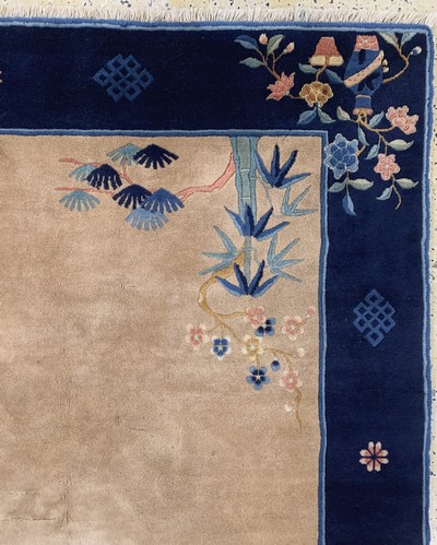 27149562e - Peking alt, China, Anfang 20.Jhd, Wolle aufBaumwolle, ca. 293 x 193 cm, ...