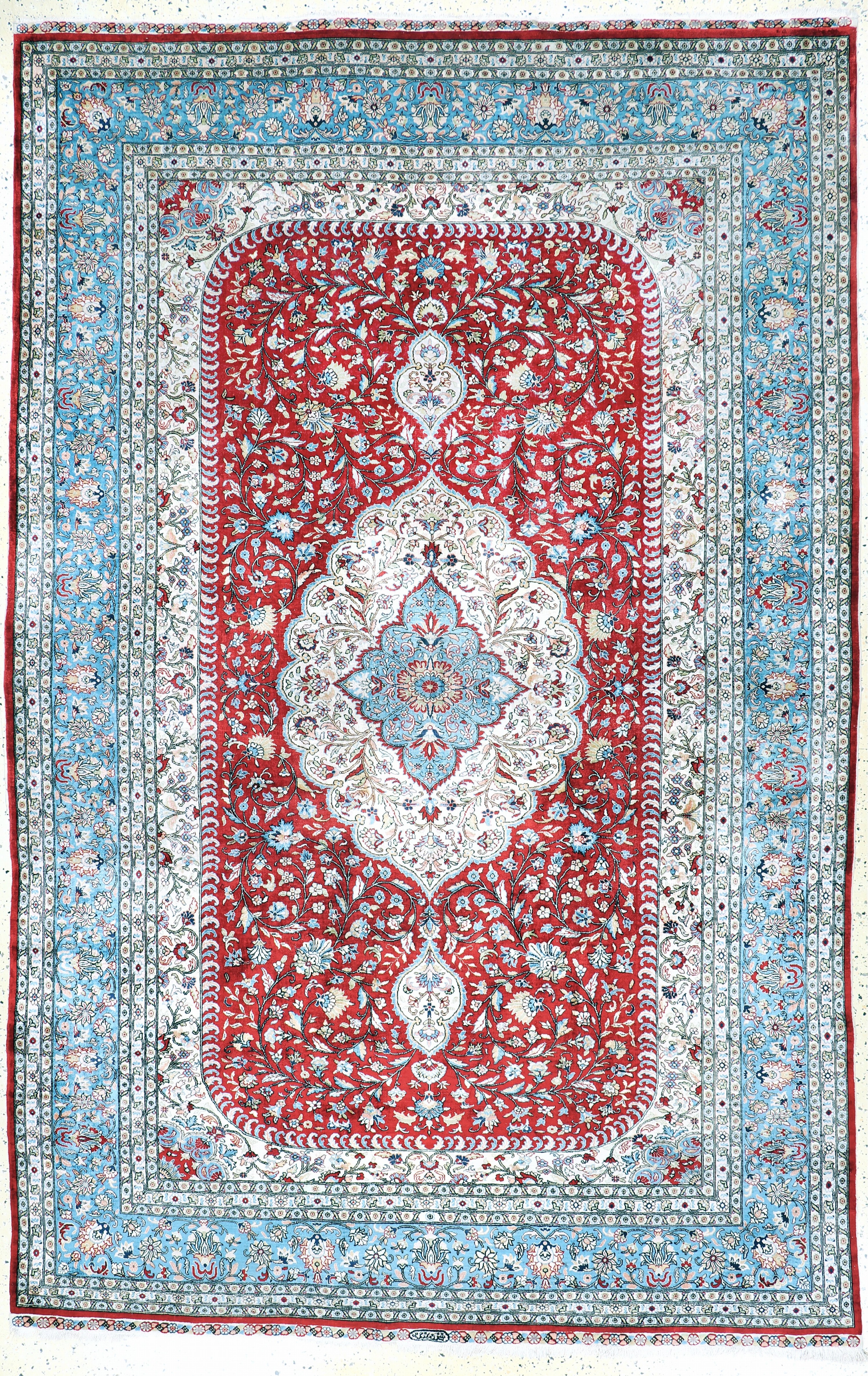 Image 27149607 - Seiden Istanbul signiert, Türkei, Ende 20.Jhd, reine Naturseide, ca. 333 x 215 cm, ...