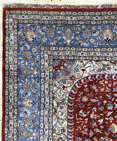 27149607f - Seiden Istanbul signiert, Türkei, Ende 20.Jhd, reine Naturseide, ca. 333 x 215 cm, ...