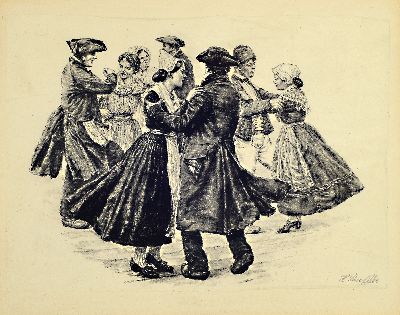 27149699c - Heinrich Strieffler, 1872 Neustadt-1949, 4 Lithographien zum Weinbau, Weinlese ...