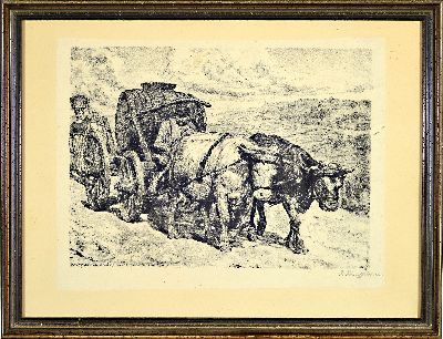 27149699k - Heinrich Strieffler, 1872 Neustadt-1949, 4 Lithographien zum Weinbau, Weinlese ...