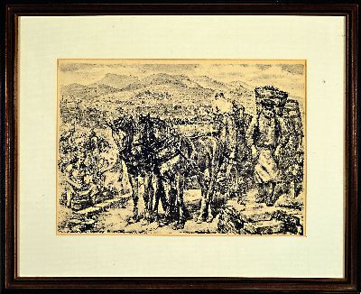 27149699m - Heinrich Strieffler, 1872 Neustadt-1949, 4 Lithographien zum Weinbau, Weinlese ...