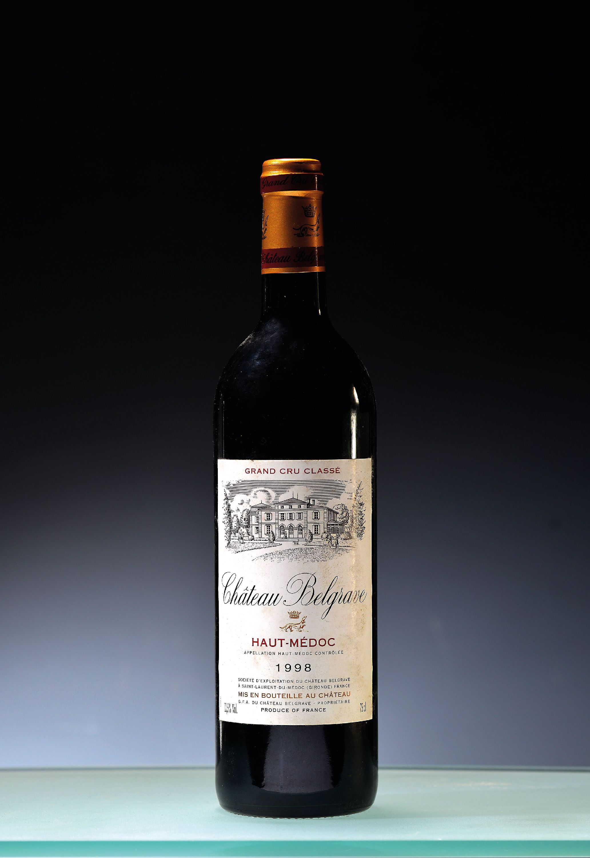 Image 27149726 - 3 Flaschen 1998 Chateau Belgrave, Haut -Medoc, Grand Cru Classe, je ca. 75cl, 12 ...