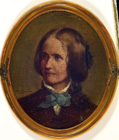 27149781k - Susette Hauptmann, 1811 Paris-1890 Leipzig, Frauenbildnis, links signiert und datiert ...