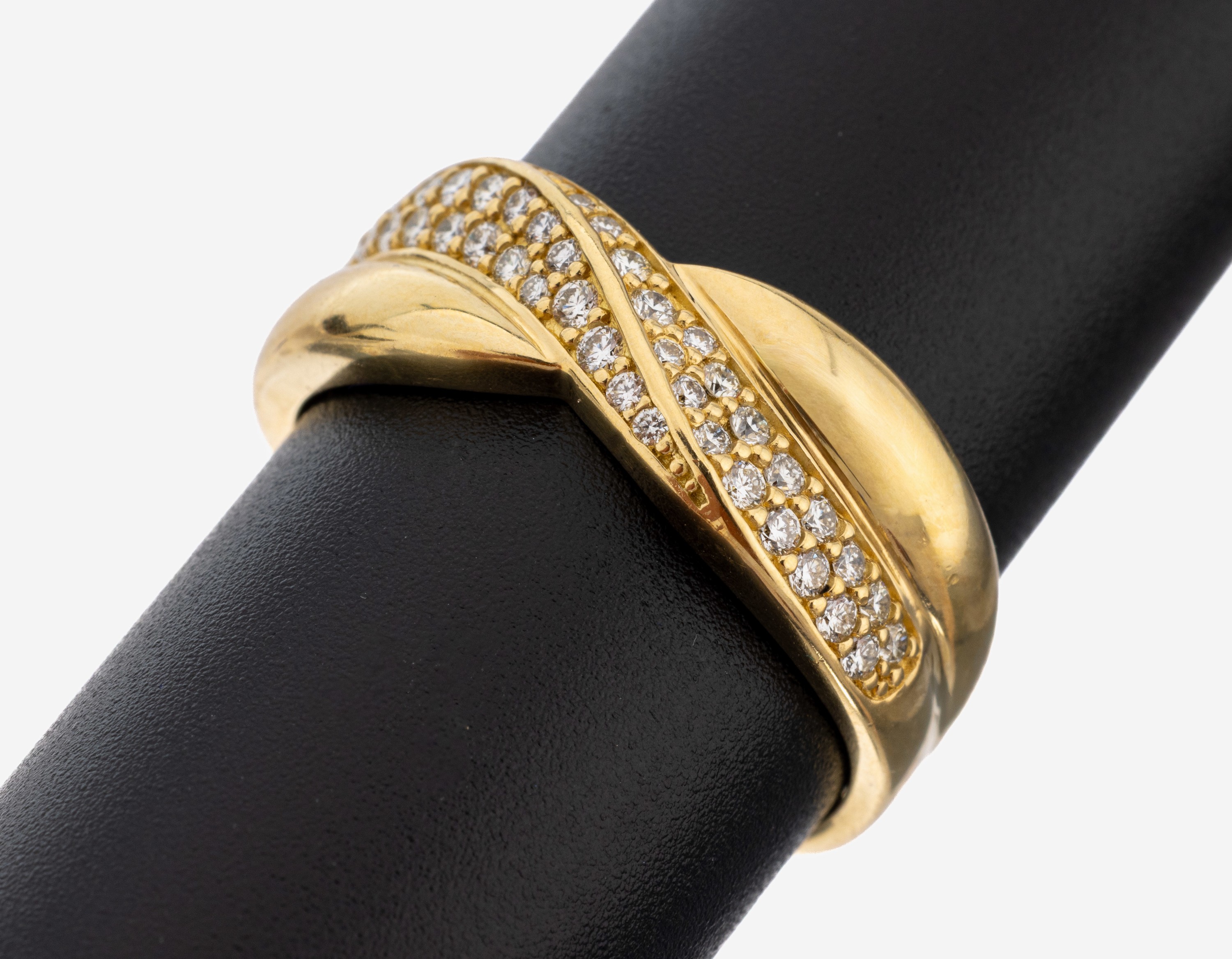 Image 27149856 - 18 kt Gold Brillant-Ring, GG 750/000, qualitätvolle Verarbeitung, 40 Brillanten ...
