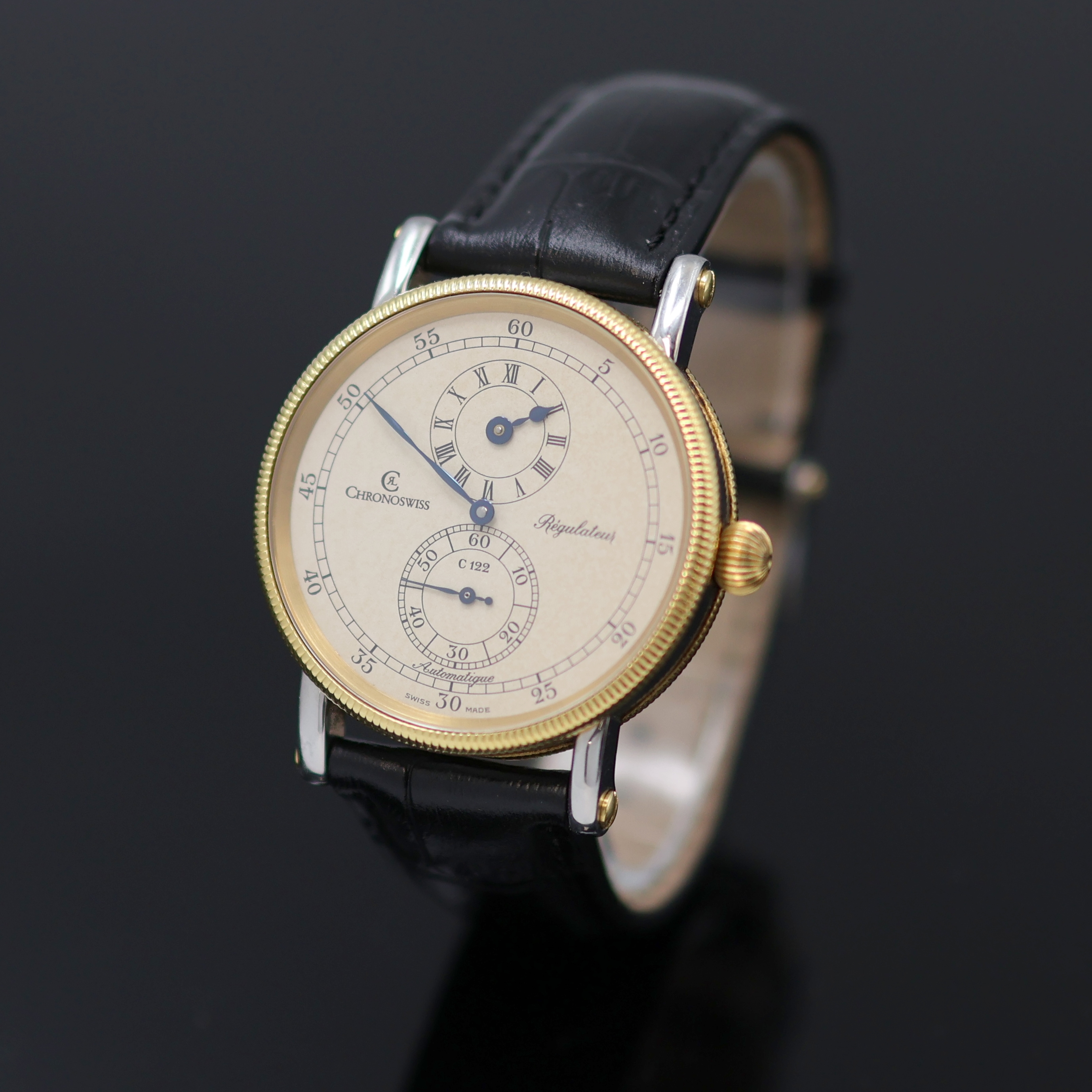 Image 27150040 - CHRONOSWISS Herrenarmbanduhr Regulateur in Stahl/Gold Referenz CH 1222, Automatik, ...