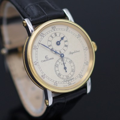 27150040c - CHRONOSWISS Herrenarmbanduhr Regulateur in Stahl/Gold Referenz CH 1222, Automatik, ...