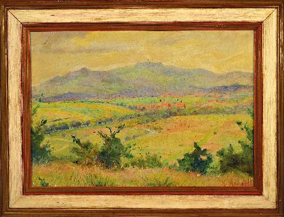 27150064k - Karl Mergell, 1870 Sterbfritz-1944 Frankfurt, Taunuslandschaft, rückseitig so betitelt, ...