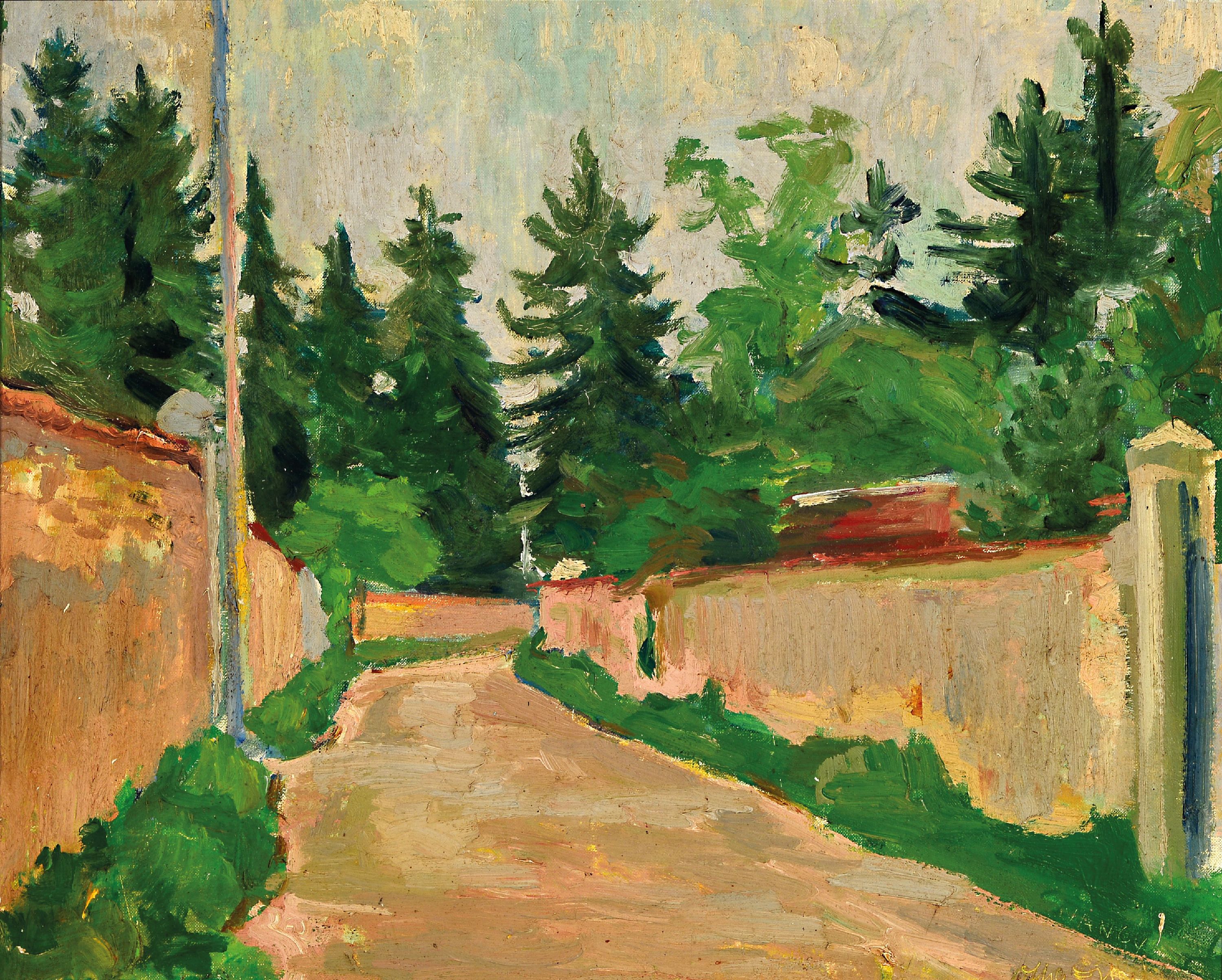 Image 27150265 - Otto Ditscher, 1903-1987 Neuhofen, ´Nancy´ so bezeichnet, Straßenzug in Nancy den der ...